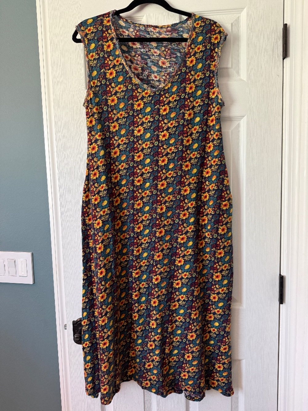 Natural Life Hangout cotton midi/maxi dress size S